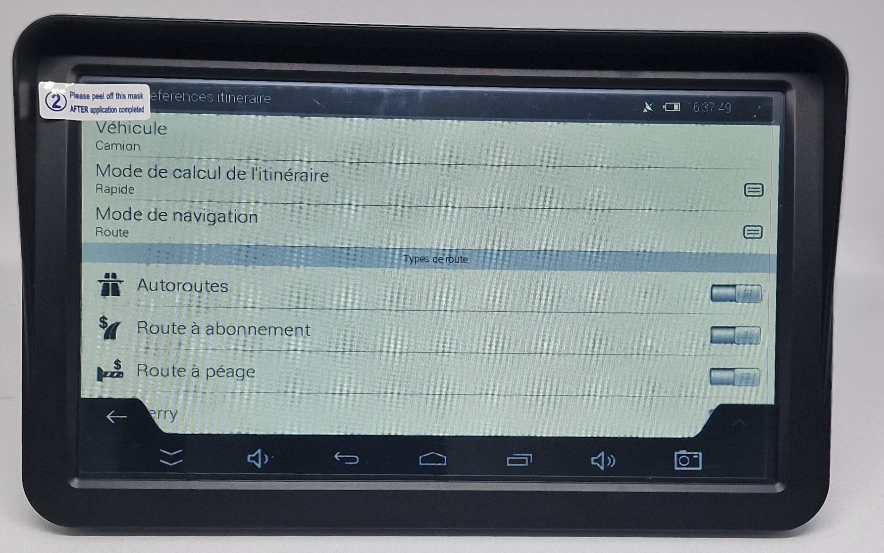 I Tablette Android Gps Navig Appareil de navigation portable 8 pouc