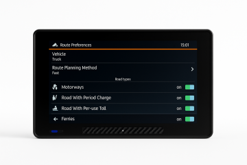 Dashcam truck navigation