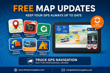 Truck gps navigation drk free map uodates 1