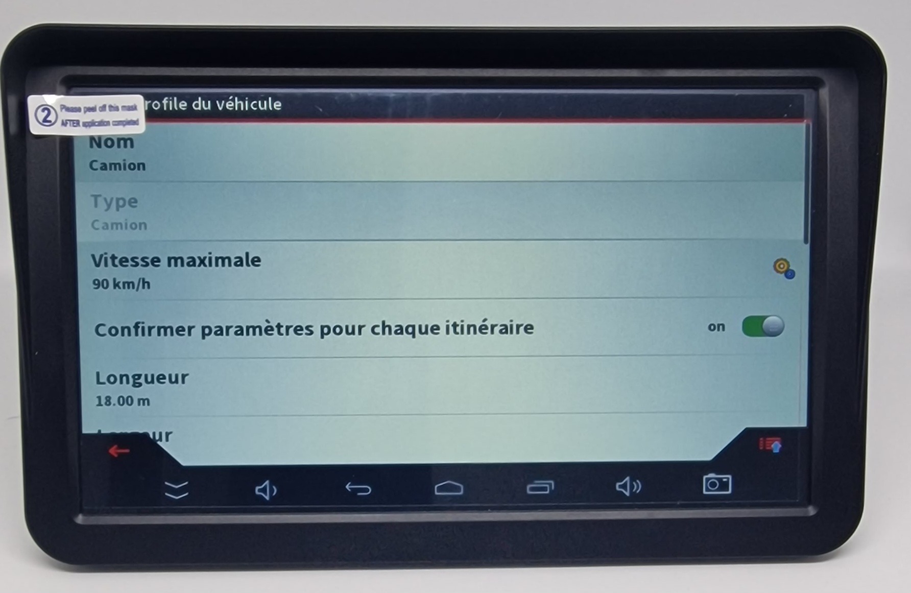Navigateur 9 pouces GPS Android Pour Camions et Bus, avec carte UE, LiVE  TRAFFIC - GPS Poids Lourd - DRK TECH
